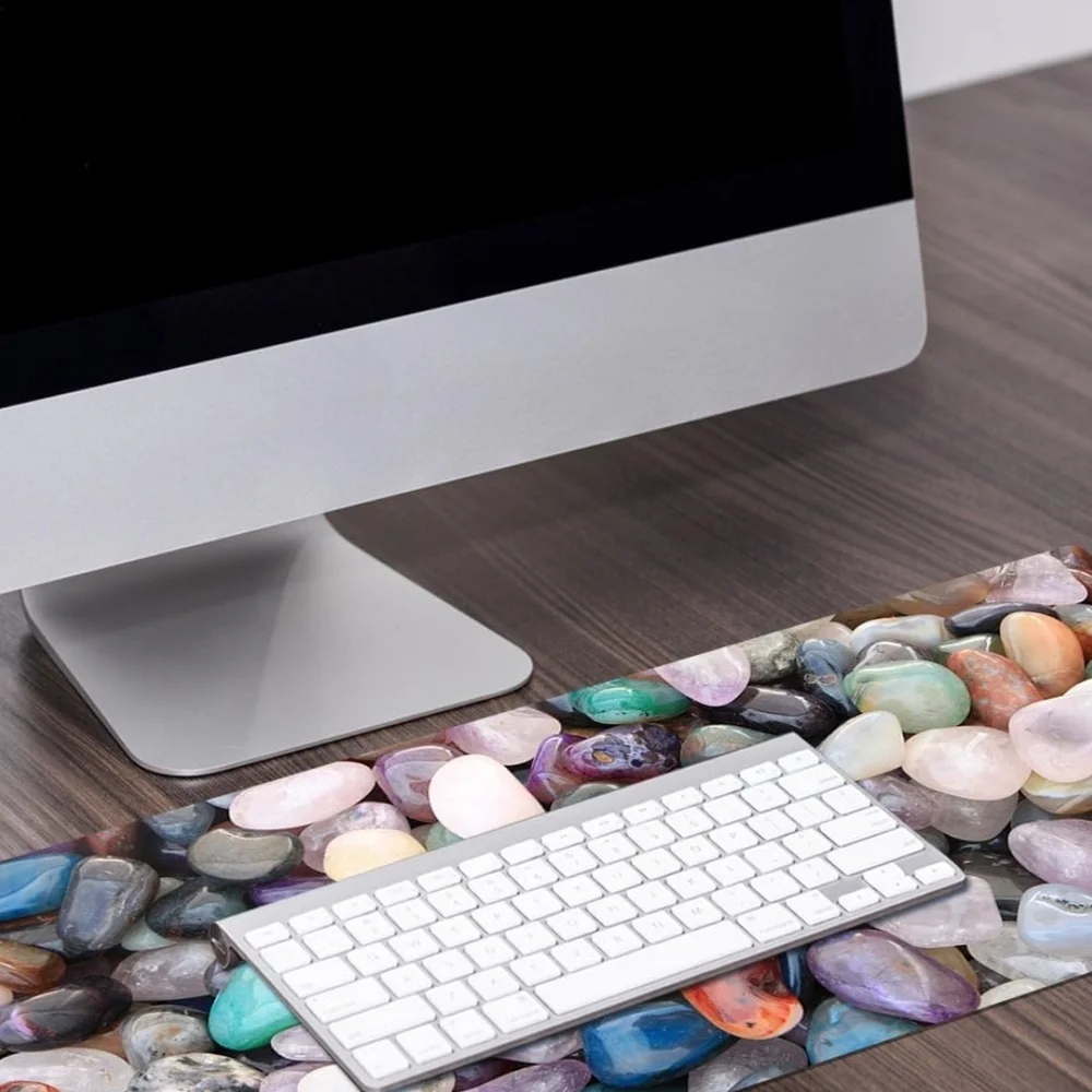 XXL Professional Large Mouse Pad. Colorful Stone Desk Mat 90 X 90